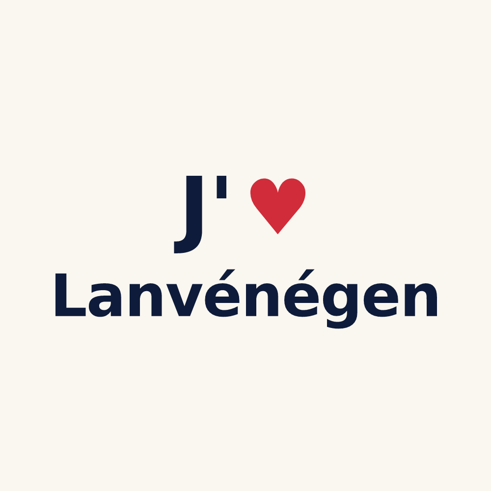 Tasse personnalisée Lanvénégen — design J'aime Lanvénégen