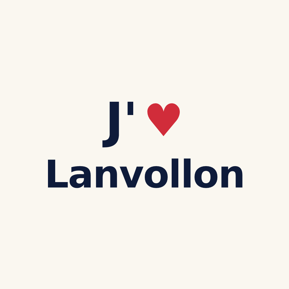 Tasse personnalisée Lanvollon — design J'aime Lanvollon