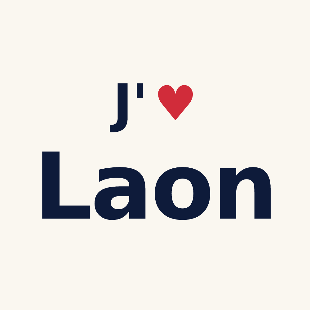 Tasse personnalisée Laon — design J'aime Laon