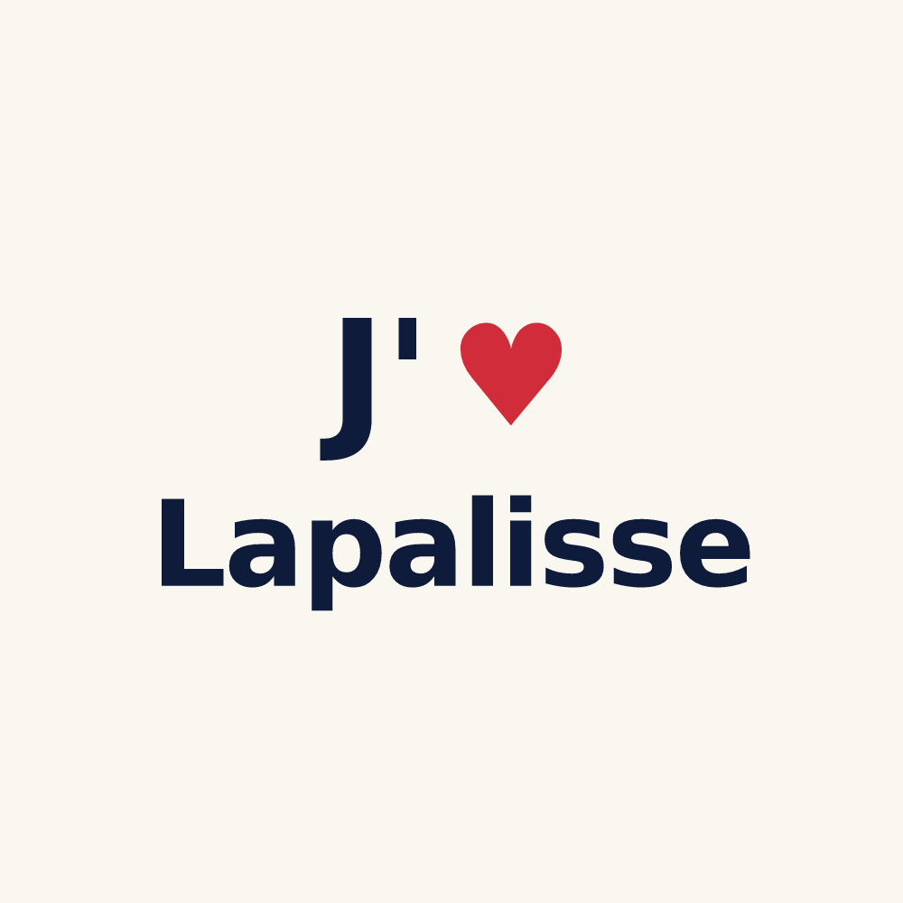 Tasse personnalisée Lapalisse — design J'aime Lapalisse