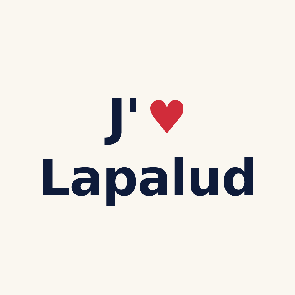 Tasse personnalisée Lapalud — design J'aime Lapalud