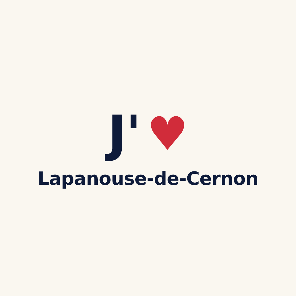 Tasse personnalisée Lapanouse-de-Cernon — design J'aime Lapanouse-de-Cernon