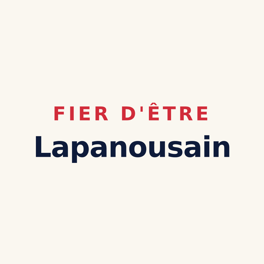 Tasse « Fier d'être Lapanousain » — design pour Lapanouse-de-Cernon