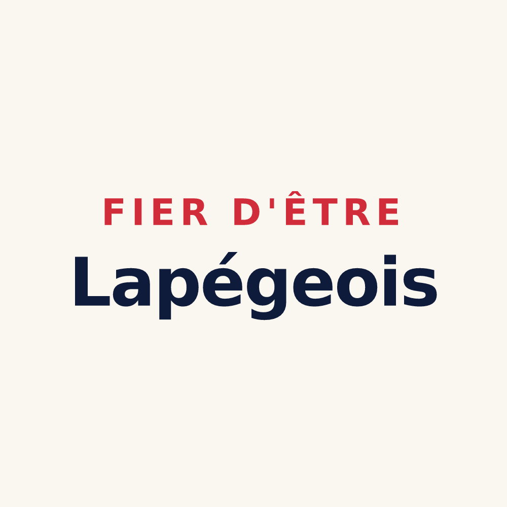 Tasse « Fier d'être Lapégeois » — design pour Lapège