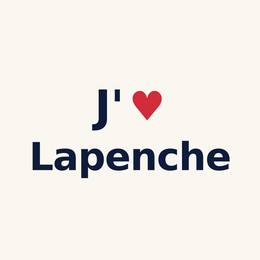 Tasse personnalisée Lapenche — design J'aime Lapenche