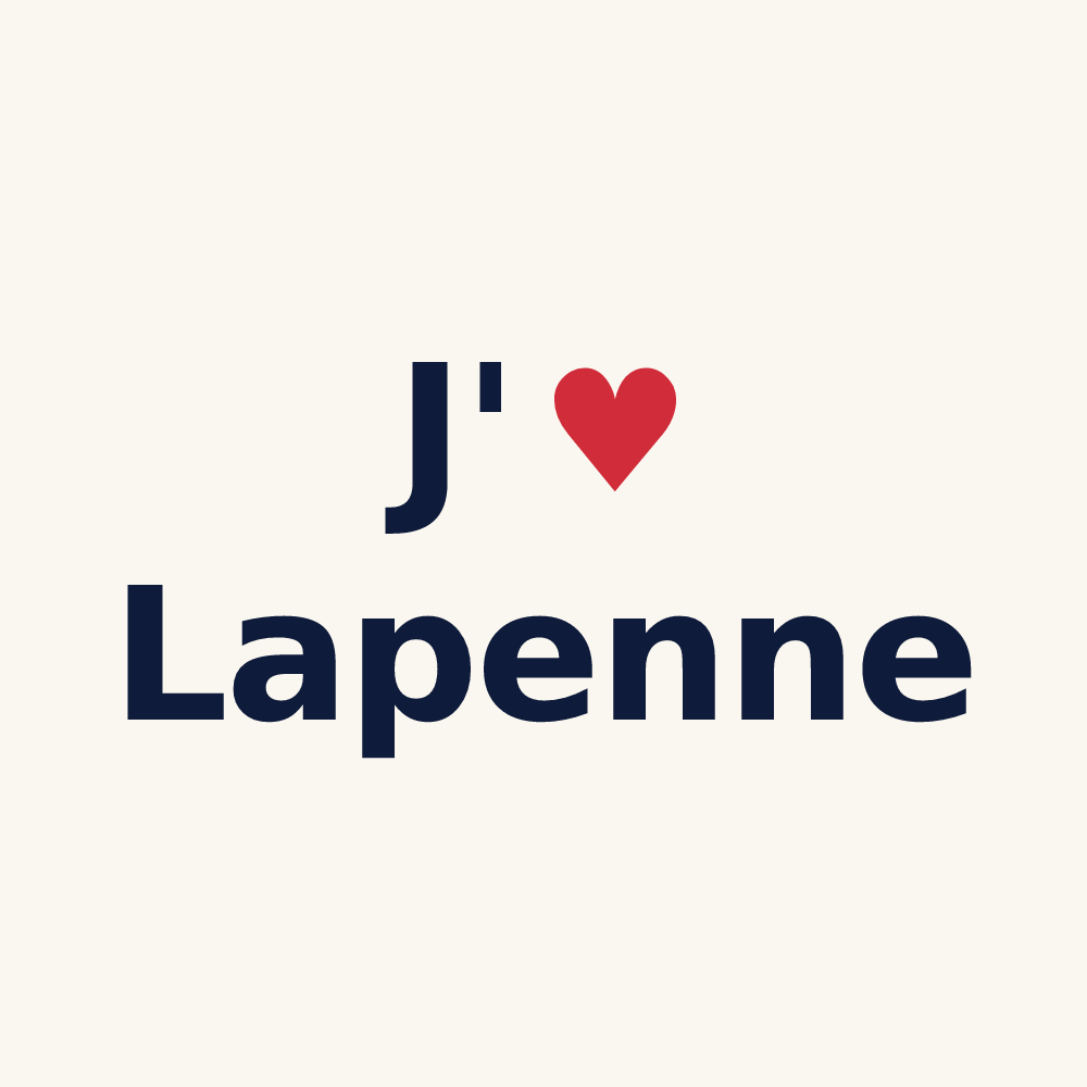 Tasse personnalisée Lapenne — design « J'aime Lapenne » imprimé sur la tasse