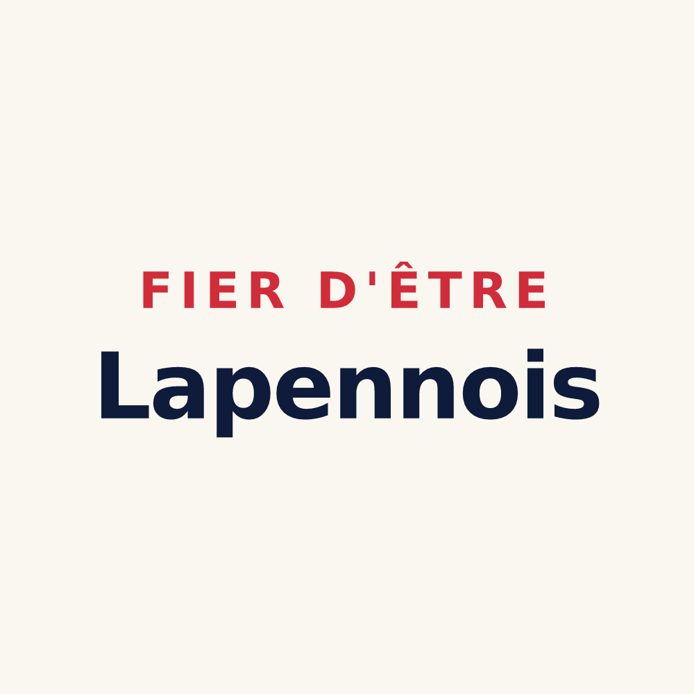 Tasse « Fier d'être Lapennois » — design pour Lapenne