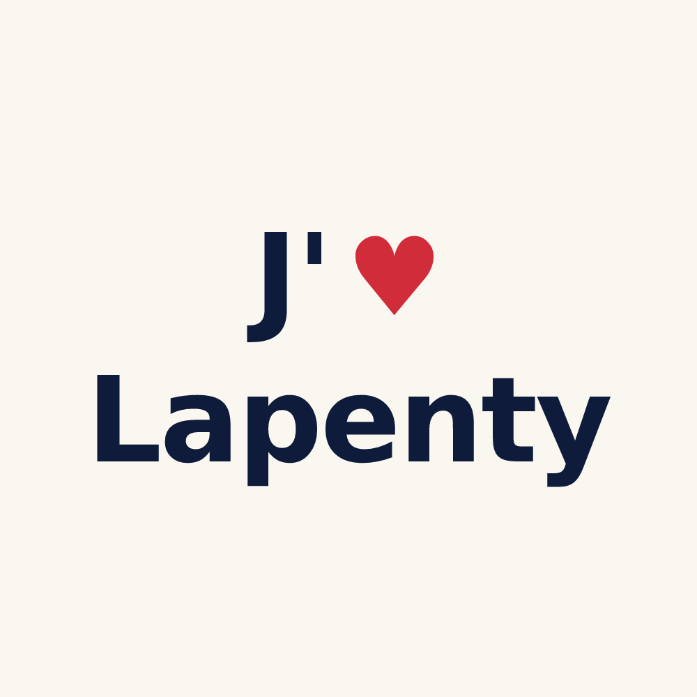 Tasse personnalisée Lapenty — design J'aime Lapenty