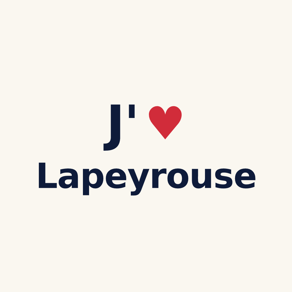 Tasse personnalisée Lapeyrouse — design J'aime Lapeyrouse