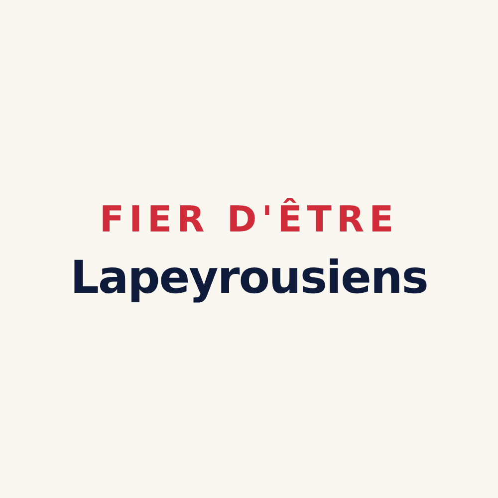Tasse « Fier d'être Lapeyrousiens » — design pour Lapeyrouse-Fossat