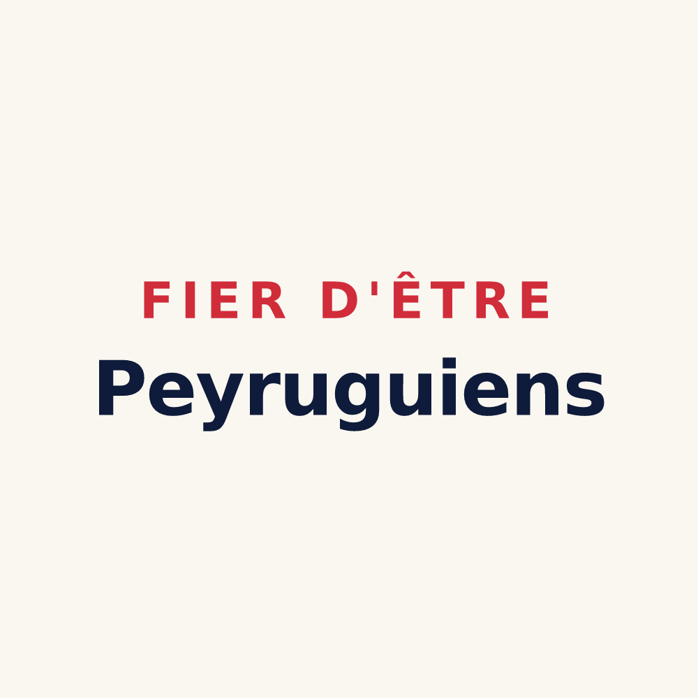 Tasse « Fier d'être Peyruguiens » — design pour Lapeyrugue