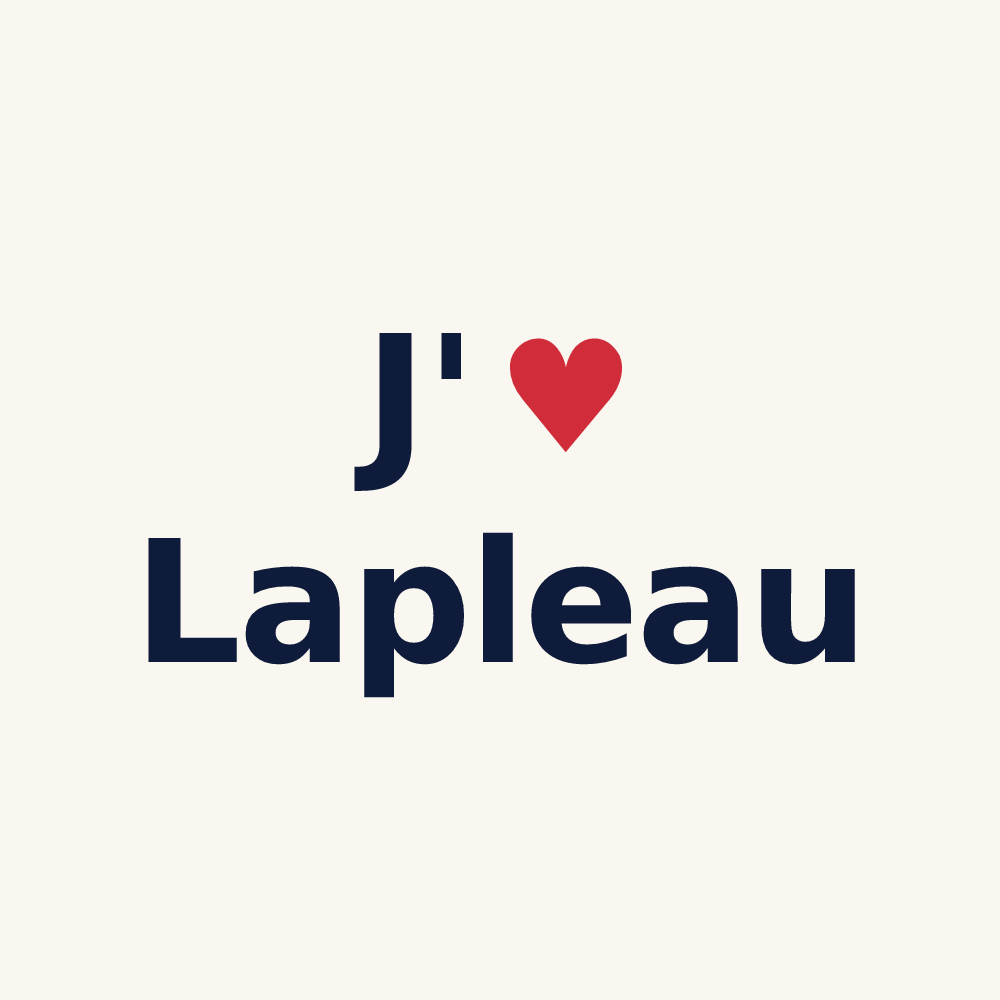 Tasse personnalisée Lapleau — design J'aime Lapleau