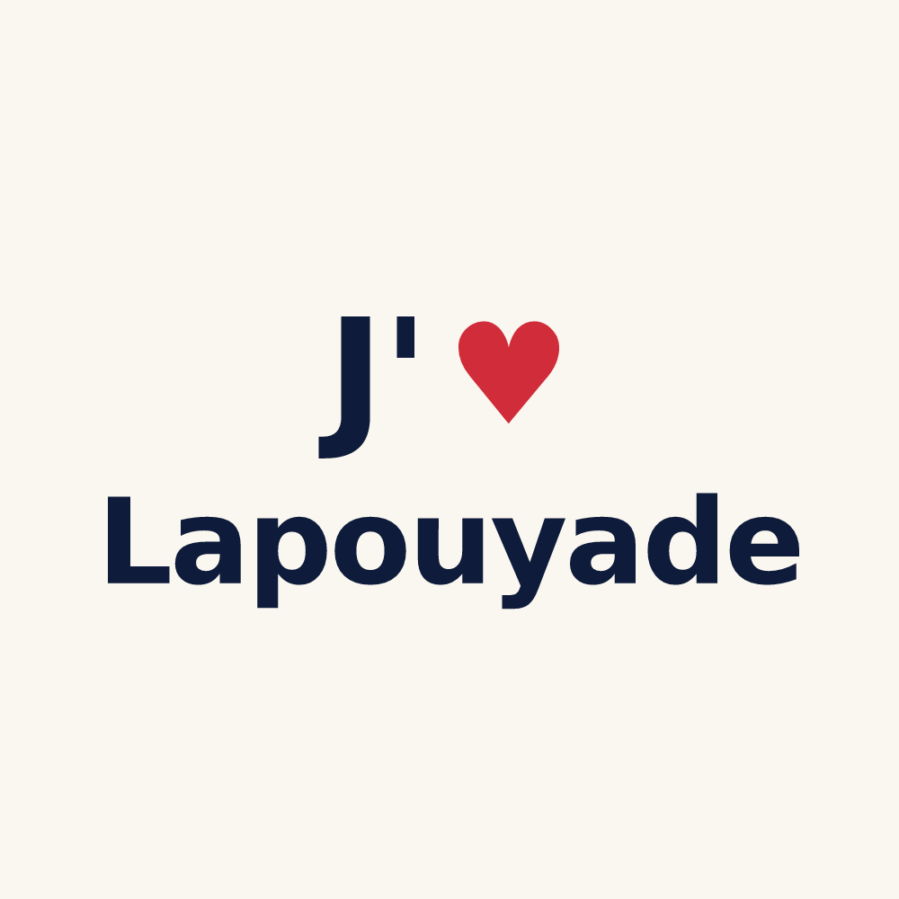 Tasse personnalisée Lapouyade — design J'aime Lapouyade