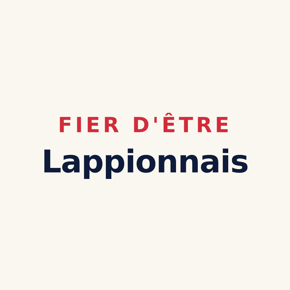 Tasse « Fier d'être Lappionnais » — design pour Lappion