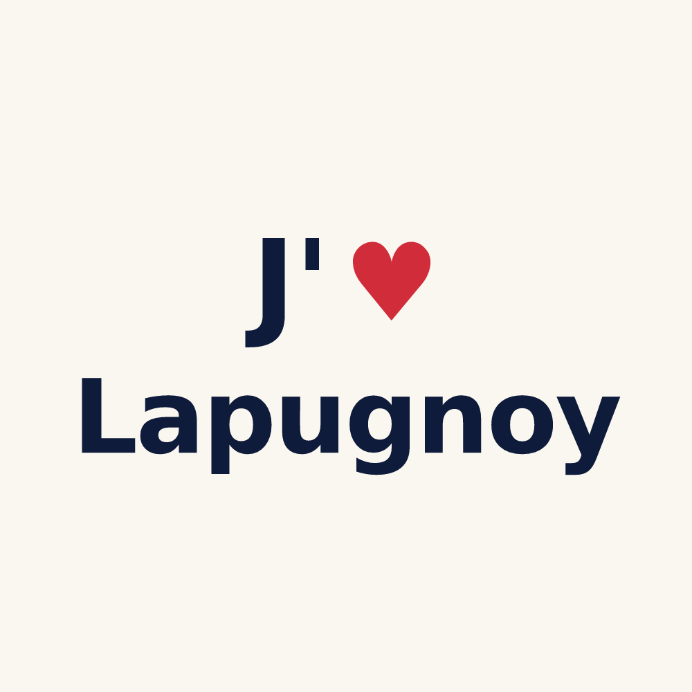 Tasse personnalisée Lapugnoy — design J'aime Lapugnoy
