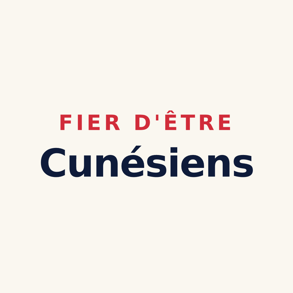 Tasse « Fier d'être Cunésiens » — design pour Laquenexy