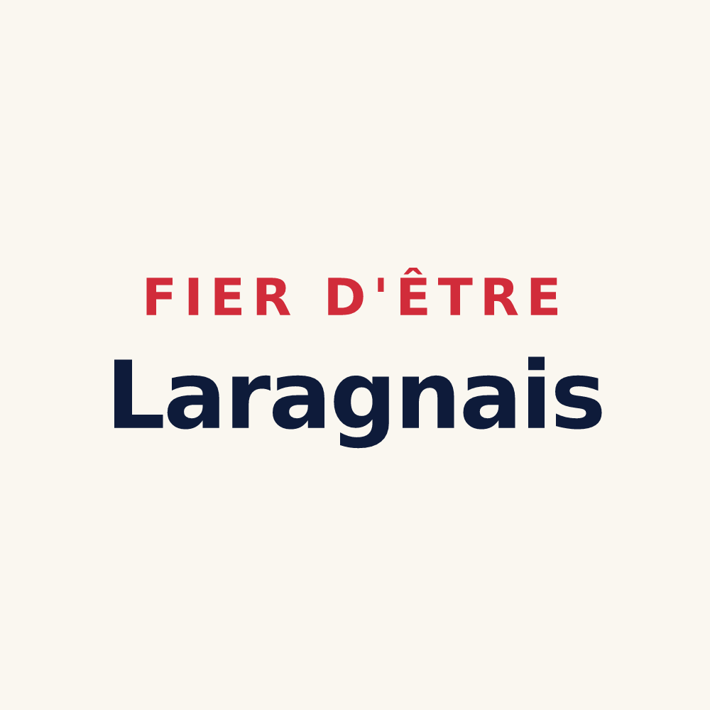 Tasse « Fier d'être Laragnais » — design pour Laragne-Montéglin