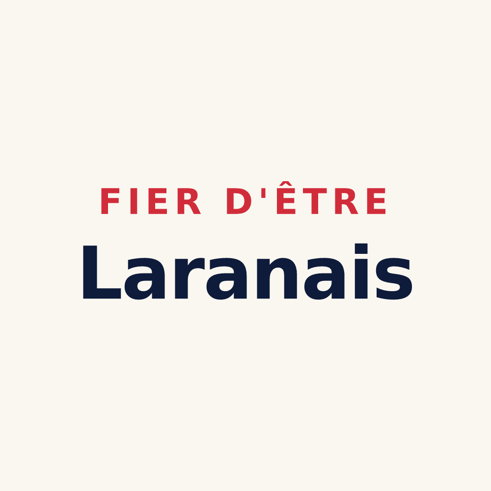 Tasse « Fier d'être Laranais » — design pour Laran
