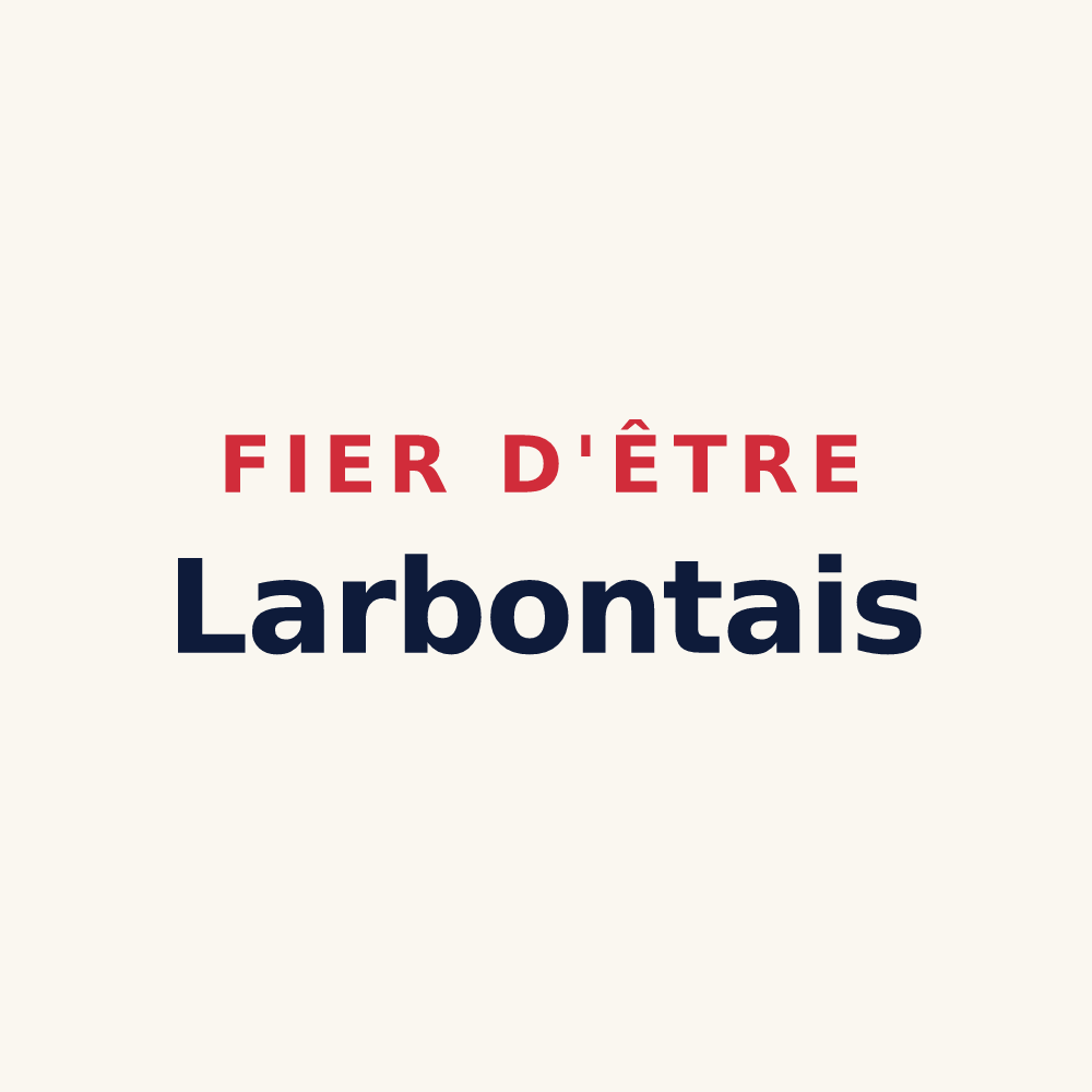 Tasse « Fier d'être Larbontais » — design pour Larbont