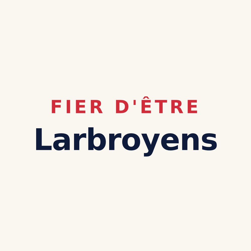 Tasse « Fier d'être Larbroyens » — design pour Larbroye