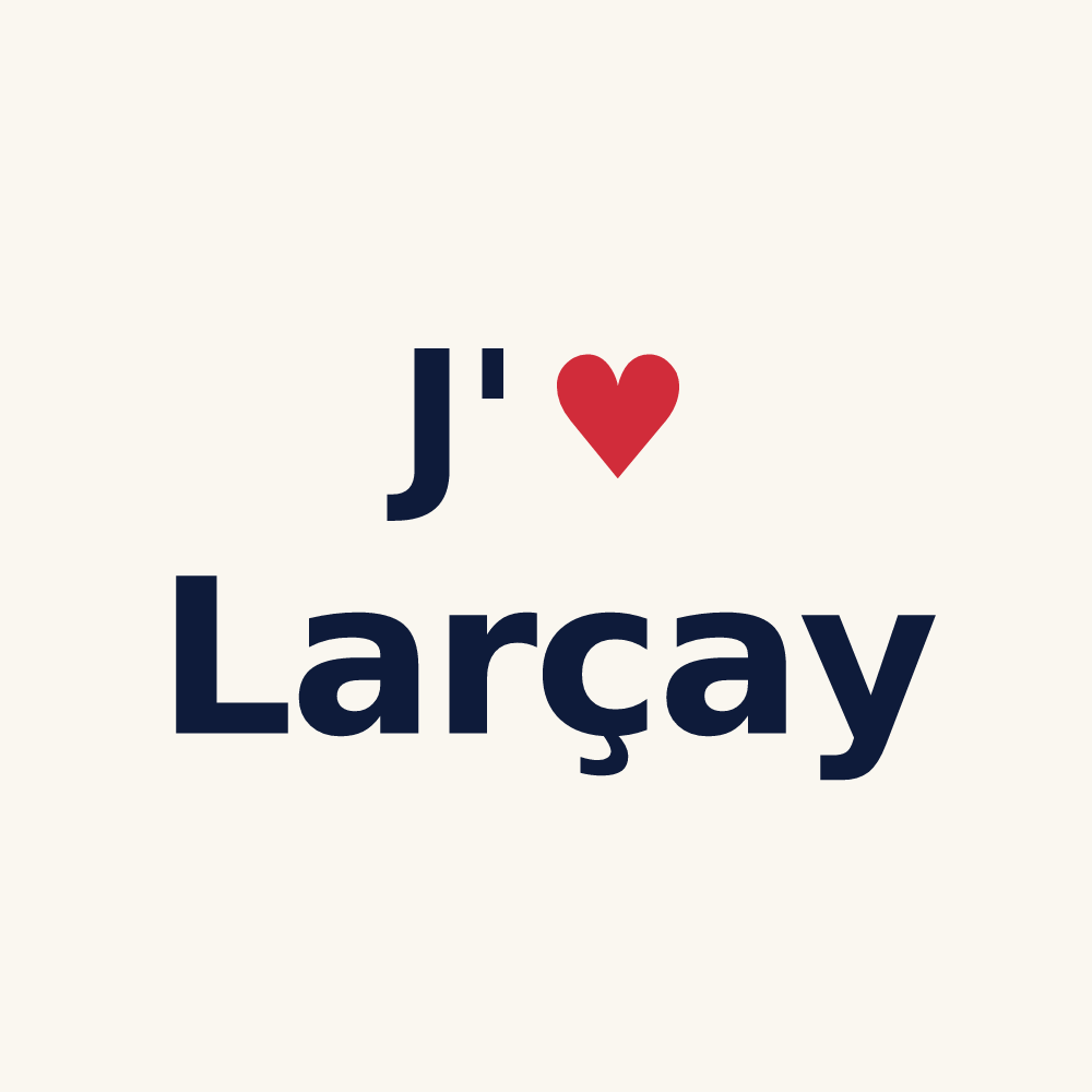 Tasse personnalisée Larçay — design J'aime Larçay