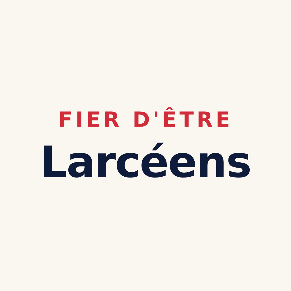 Tasse « Fier d'être Larcéens » — design pour Larçay