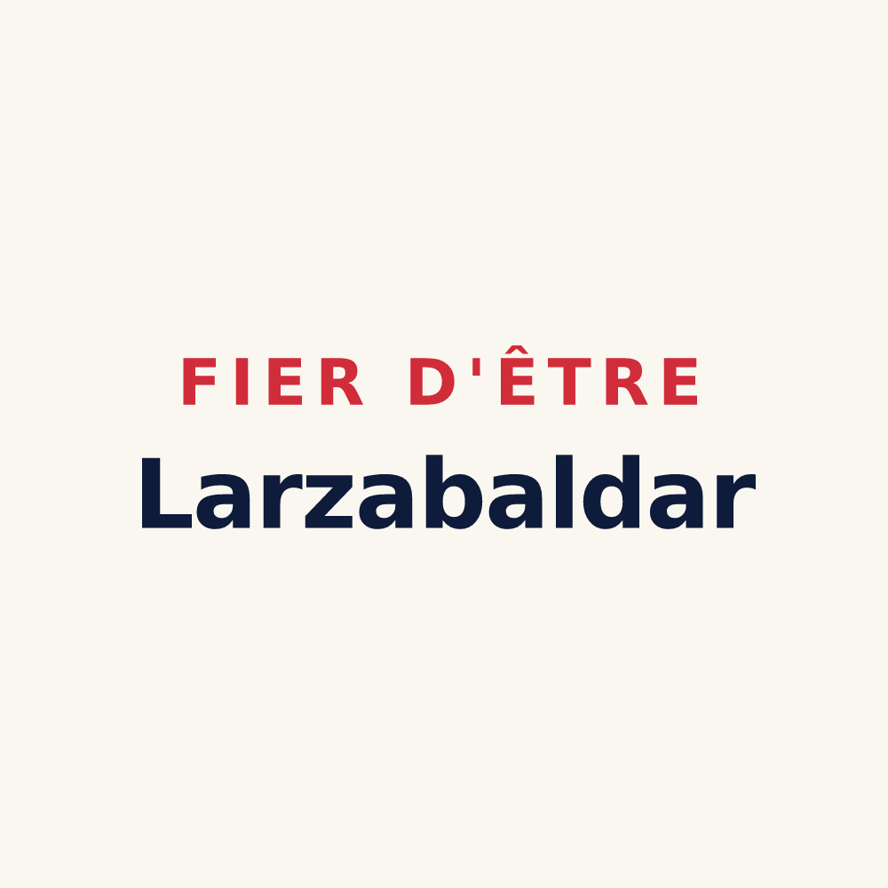 Tasse « Fier d'être Larzabaldar » — design pour Larceveau-Arros-Cibits