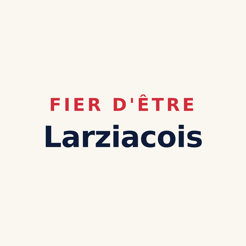 Tasse « Fier d'être Larziacois » — design pour Lardy