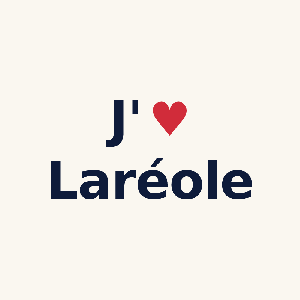 Tasse personnalisée Laréole — design J'aime Laréole