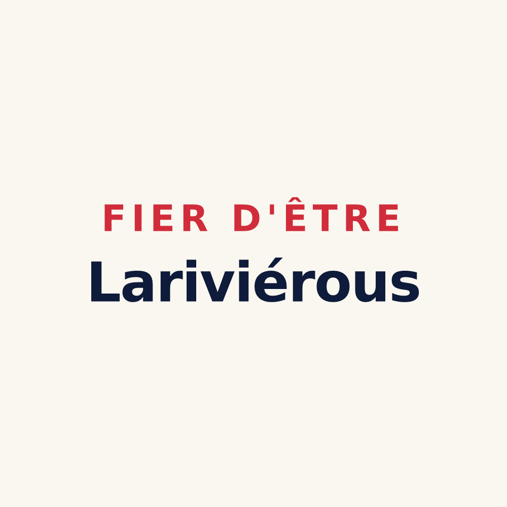 Tasse « Fier d'être Lariviérous » — design pour Larivière