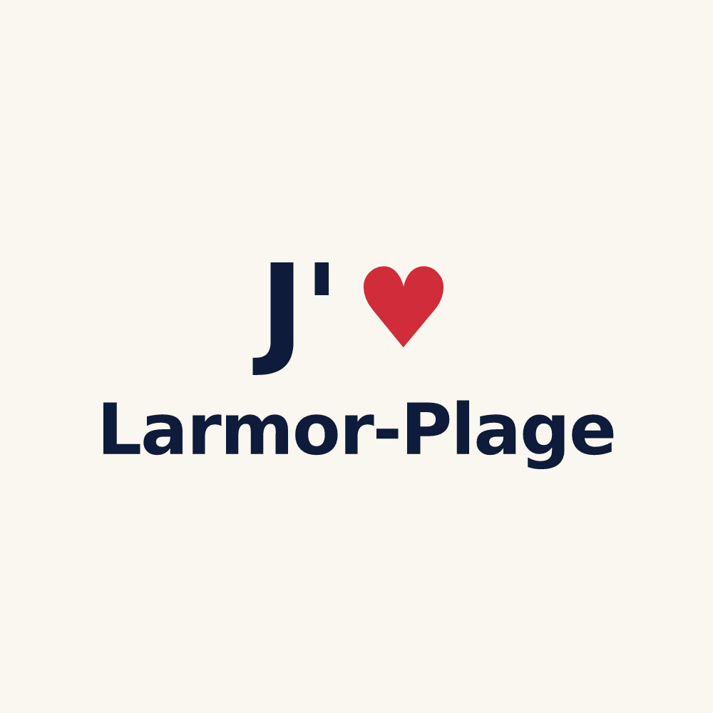 Tasse personnalisée Larmor-Plage — design J'aime Larmor-Plage