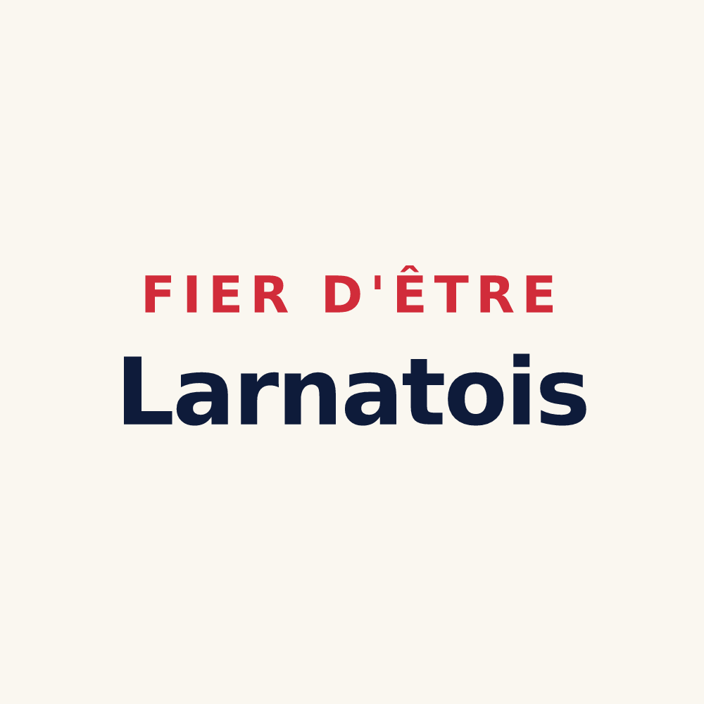 Tasse « Fier d'être Larnatois » — design pour Larnat