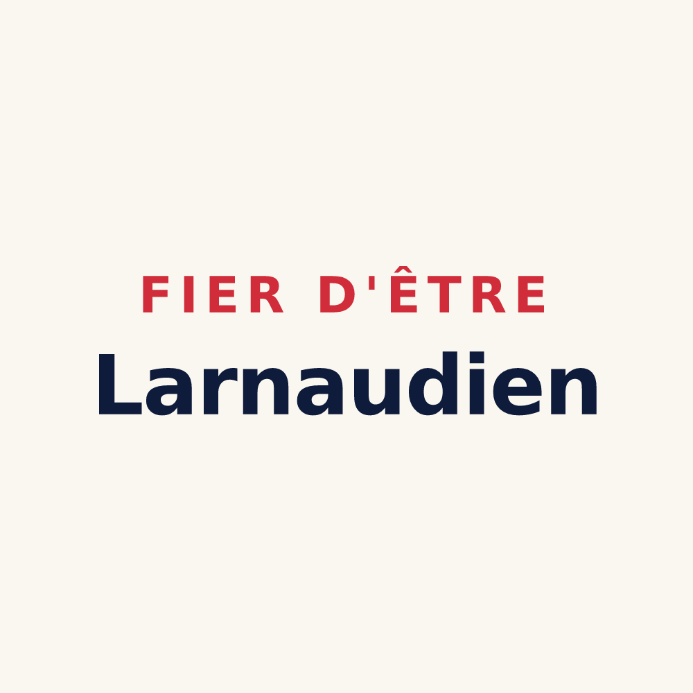 Tasse « Fier d'être Larnaudien » — design pour Larnaud