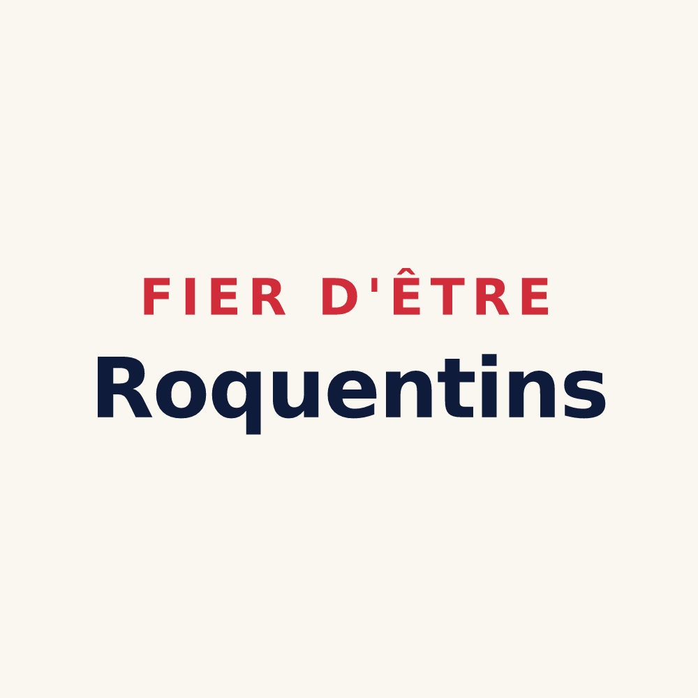 Tasse « Fier d'être Roquentins » — design pour Laroque-Timbaut