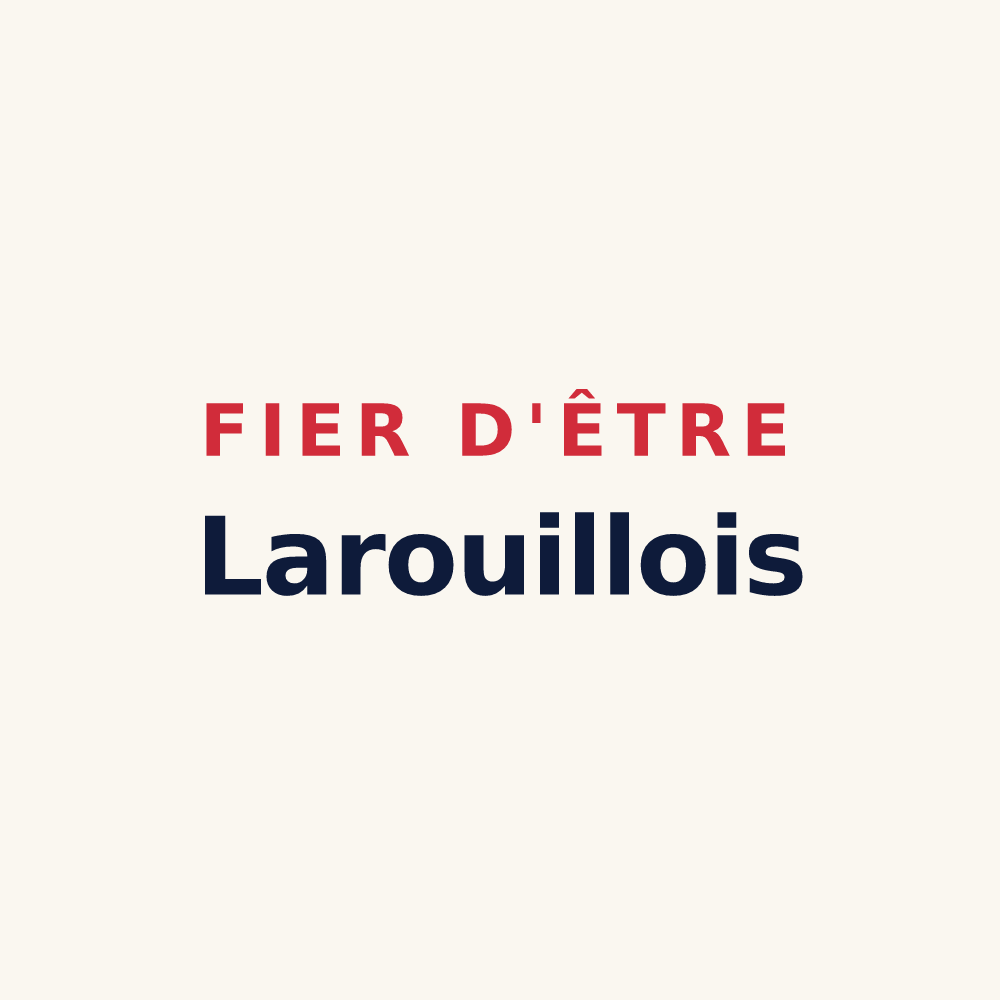 Tasse « Fier d'être Larouillois » — design pour Larouillies