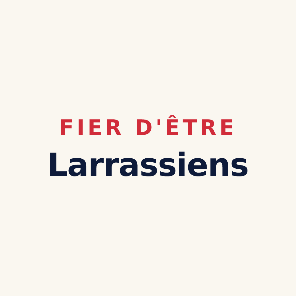 Tasse « Fier d'être Larrassiens » — design pour Larra