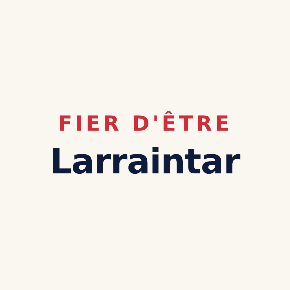 Tasse « Fier d'être Larraintar » — design pour Larrau