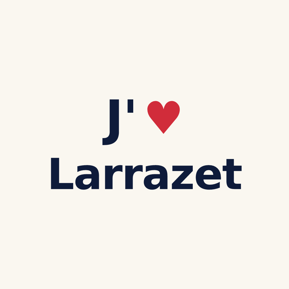Tasse personnalisée Larrazet — design J'aime Larrazet
