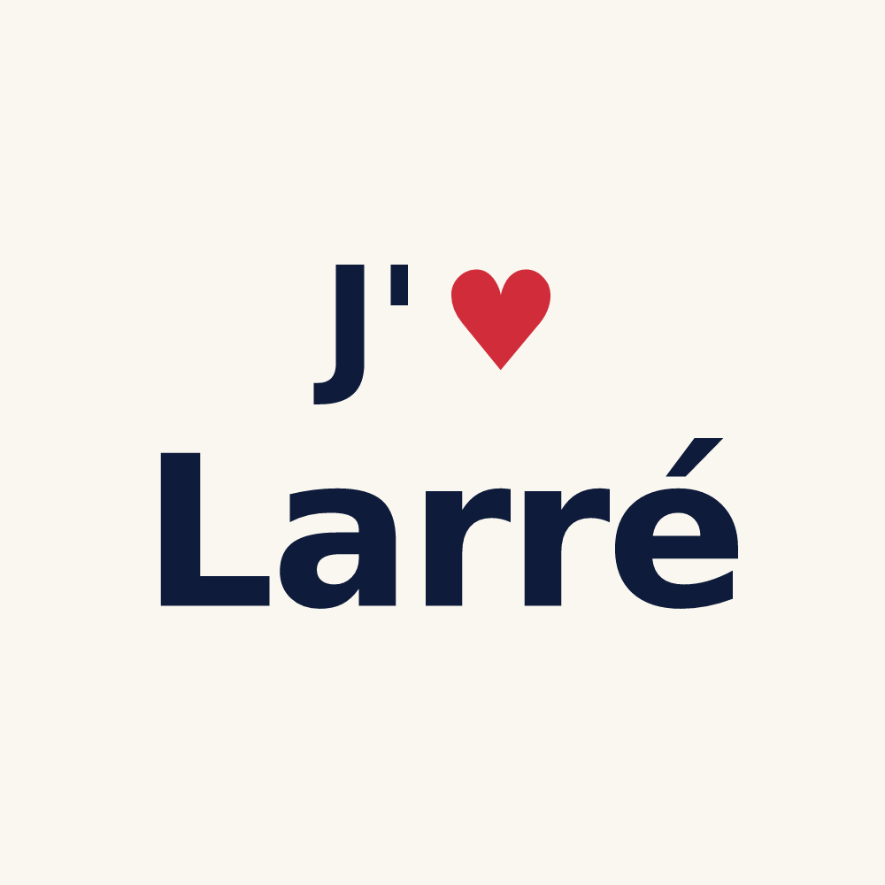 Tasse personnalisée Larré — design J'aime Larré