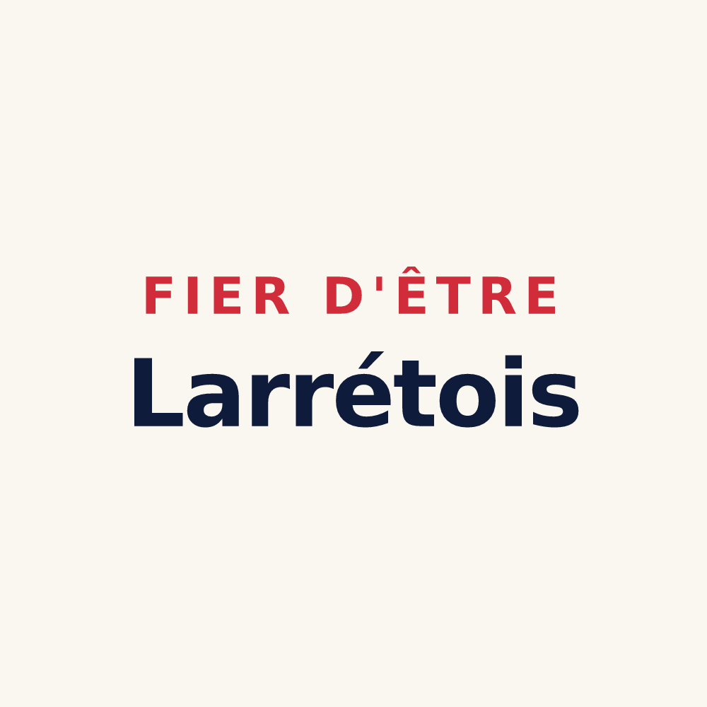 Tasse « Fier d'être Larrétois » — design pour Larré