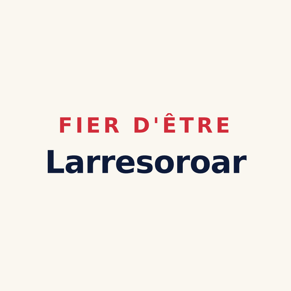 Tasse « Fier d'être Larresoroar » — design pour Larressore
