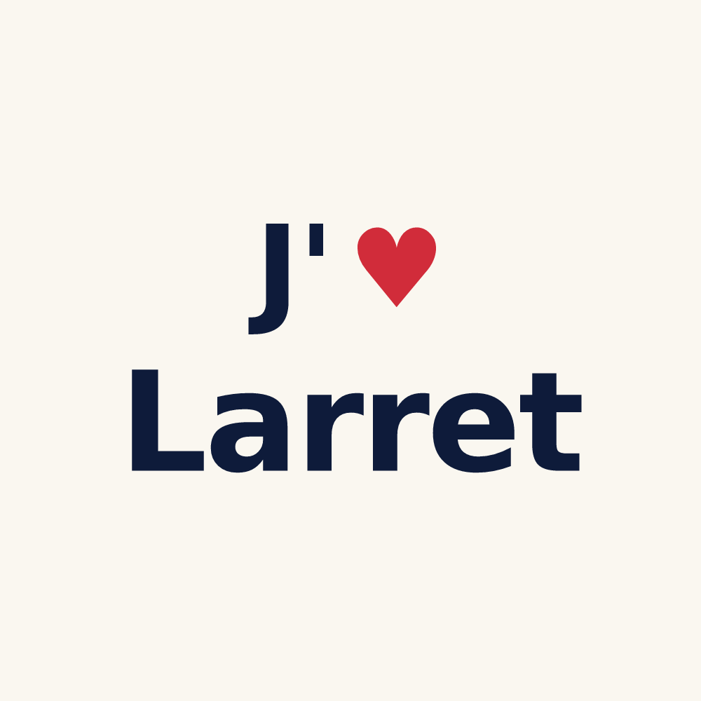 Tasse personnalisée Larret — design J'aime Larret