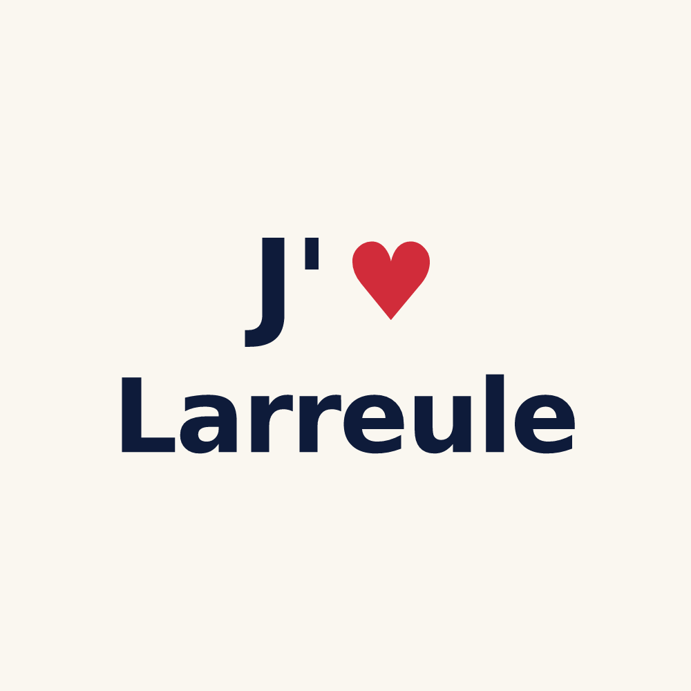 Tasse personnalisée Larreule — design J'aime Larreule
