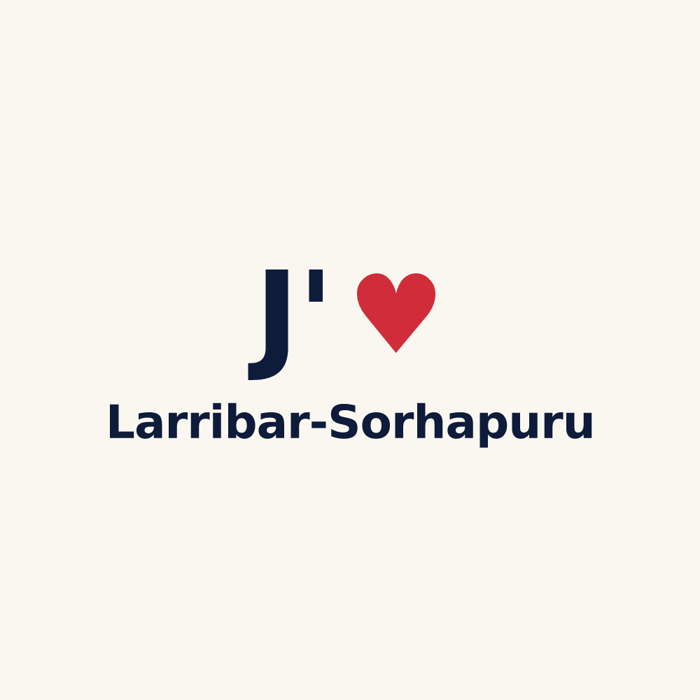 Tasse personnalisée Larribar-Sorhapuru — design J'aime Larribar-Sorhapuru