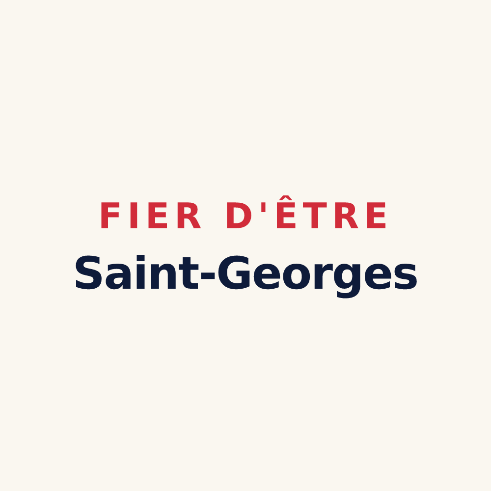 Tasse « Fier d'être Saint-Georges » — design pour Larrivoire