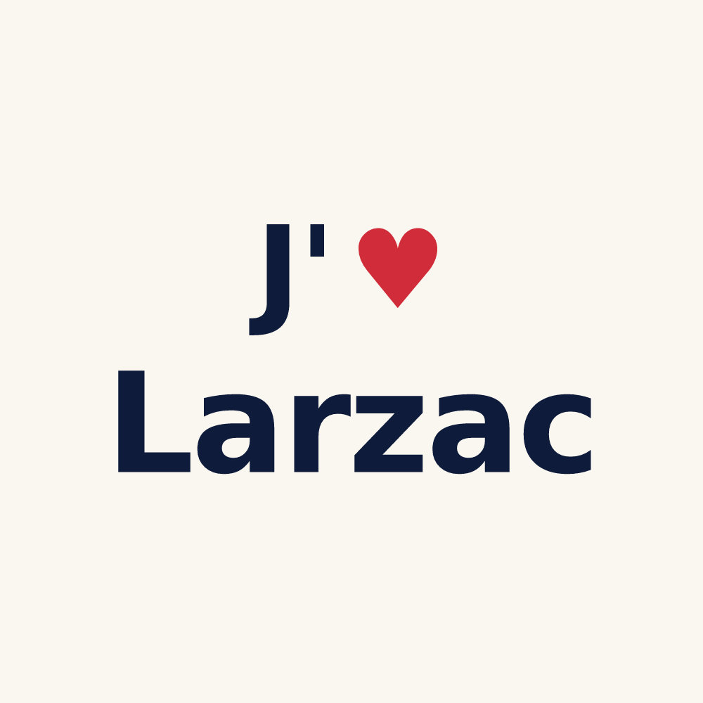 Tasse personnalisée Larzac — design J'aime Larzac