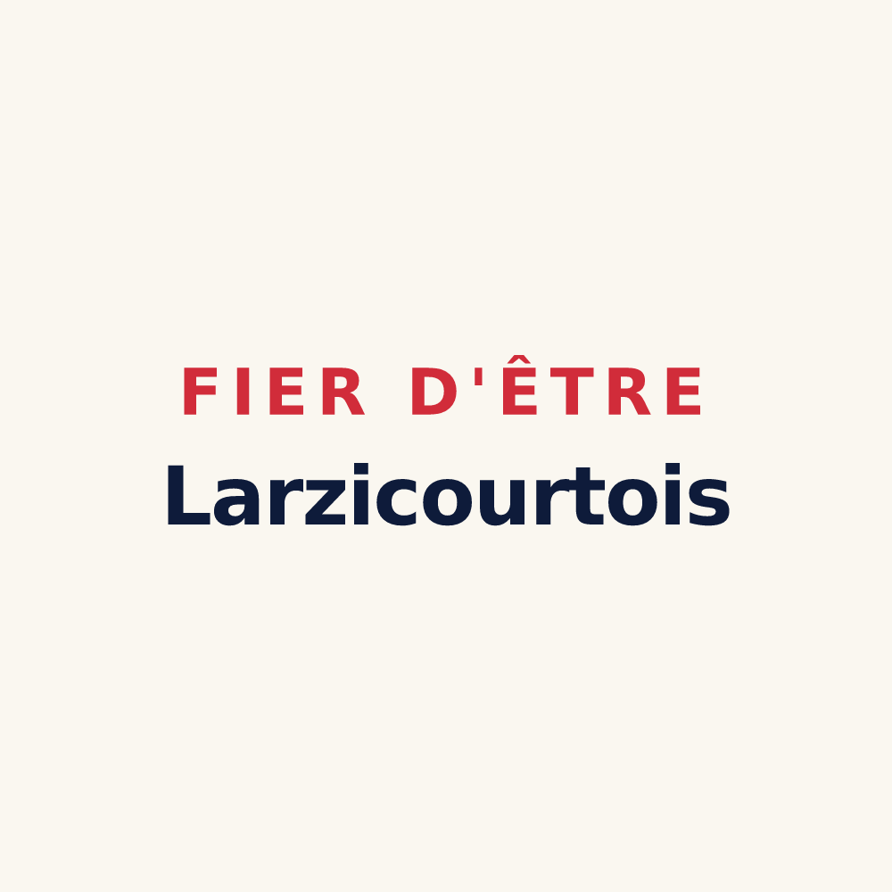 Tasse « Fier d'être Larzicourtois » — design pour Larzicourt