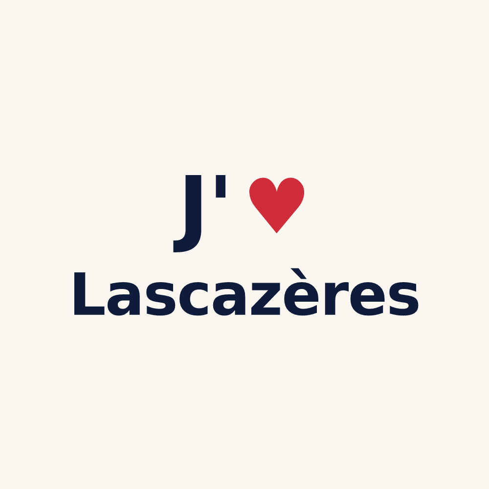 Tasse personnalisée Lascazères — design J'aime Lascazères