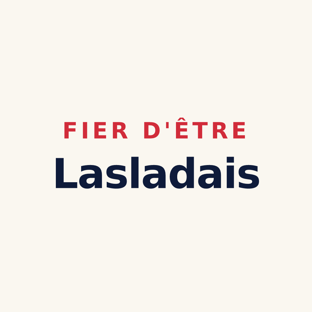 Tasse « Fier d'être Lasladais » — design pour Laslades