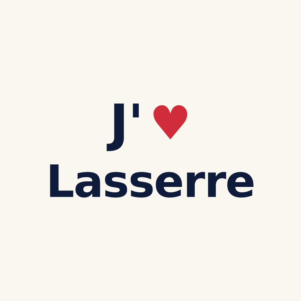 Tasse personnalisée Lasserre — design J'aime Lasserre